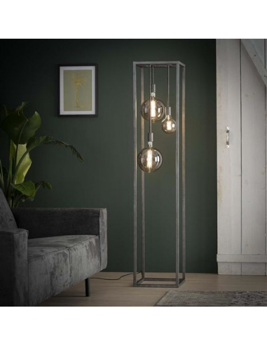 - Seluces 1011 Lampara Pie Negra 3 X...