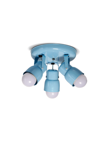 Sj Lr8140 Aplique 3 X E27 Celeste...