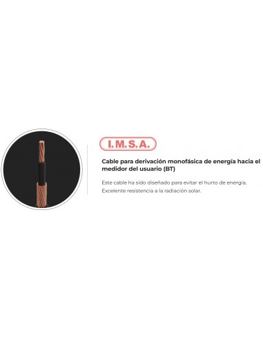 Imsa Etix Concentrico Mts. Cable 6.00... Imsa Etix Concentrico Mts. Cable 6.00...