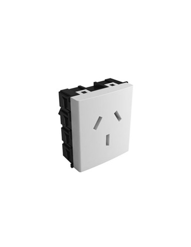 Teclastar 45220 Toma 2 Mod 20a - Blanco