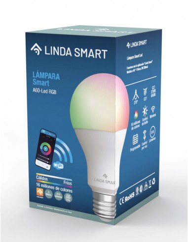 Linda Smart A60-rgb Led Lampara Smart... Linda Smart A60-rgb Led Lampara Smart...