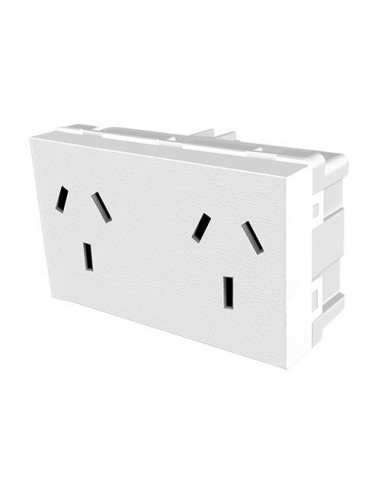 Jeluz 60028 Mod Platinum Toma Doble 10a Blanco Verona Jeluz 60028 Mod Platinum Toma Doble 10a Blanco Verona