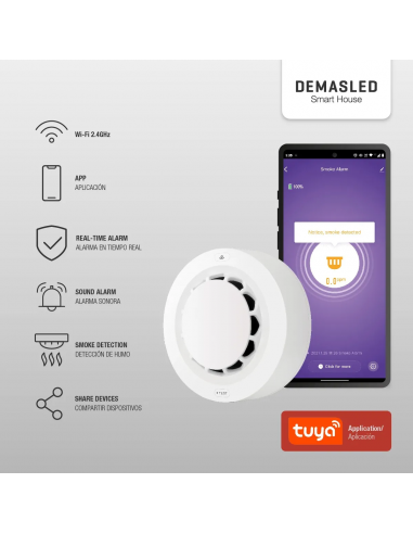 Demasled Domo-44 Detector De Humo...