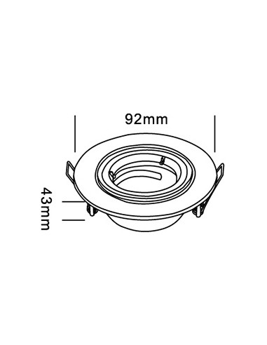 Candil Egu10022a Bl Orson Spot...