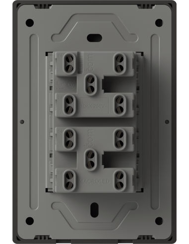 Macroled Milan-4cn-n Tecla Negro 4...