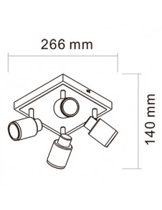 Candil C791 4c Bl Julita... 2
