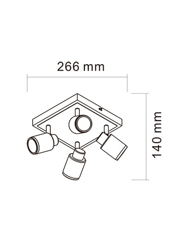Candil C791 4c Bl Julita Aplique 4 X...