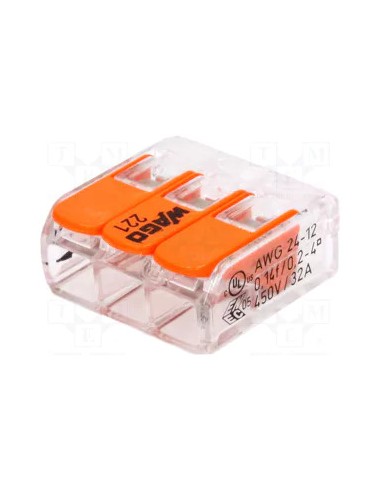 Wago 221-413 Conector De Empalme De 3...