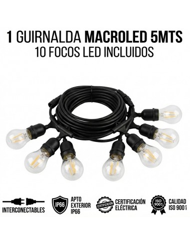 Pack Macroled Guir-5mt-e27 1...